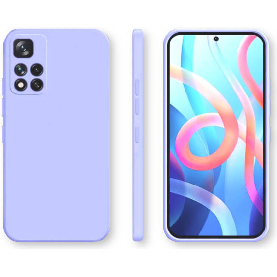 Bodycell Square Liquid Silicon Case Xiaomi Note 11T/Note 11s 5G/Poco M4 Pro 5G Light Blue - (04-00947)