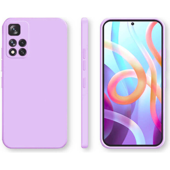 Bodycell Square Liquid Silicon Case Xiaomi Note 11T/Note 11s 5G/Poco M4 Pro 5G Light Violet - (04-00949)