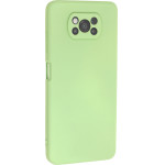 Bodycell Square Liquid Silicon Case Xiaomi Poco X3 NFC/X3 Pro Light Green - (04-00789)