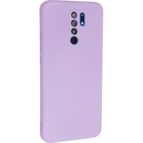 Bodycell Square Liquid Silicon Case Xiaomi Redmi 9/Poco M2 Light Violet - (04-00751)