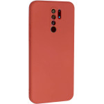 Bodycell Square Liquid Silicon Case Xiaomi Redmi 9/Poco M2 Red - (04-00951)