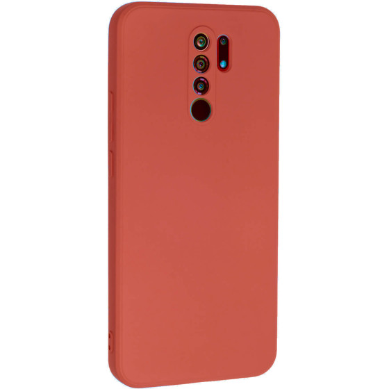 Bodycell Square Liquid Silicon Case Xiaomi Redmi 9/Poco M2 Red - (04-00951)