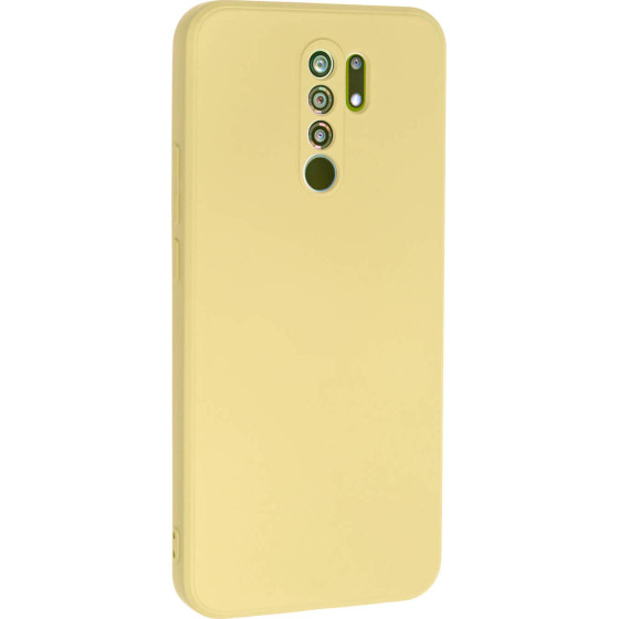 Bodycell Square Liquid Silicon Case Xiaomi Redmi 9/Poco M2 Yellow - (04-00952)