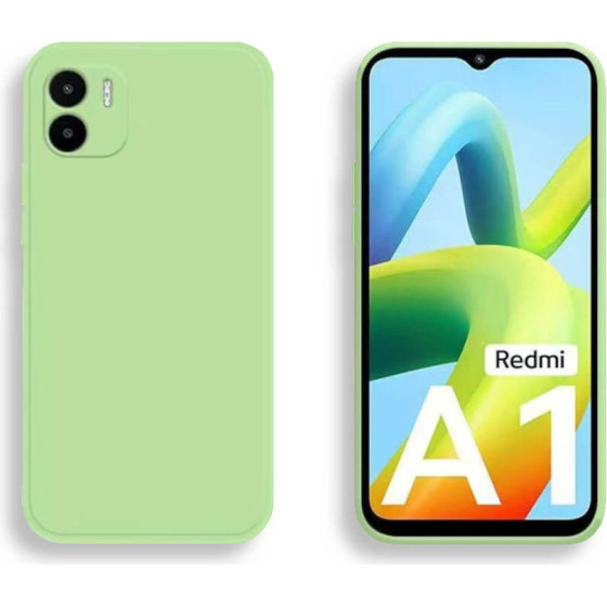 Bodycell Square Liquid Silicon Case Xiaomi Redmi A1/A2 Light Green - (BS-00046)