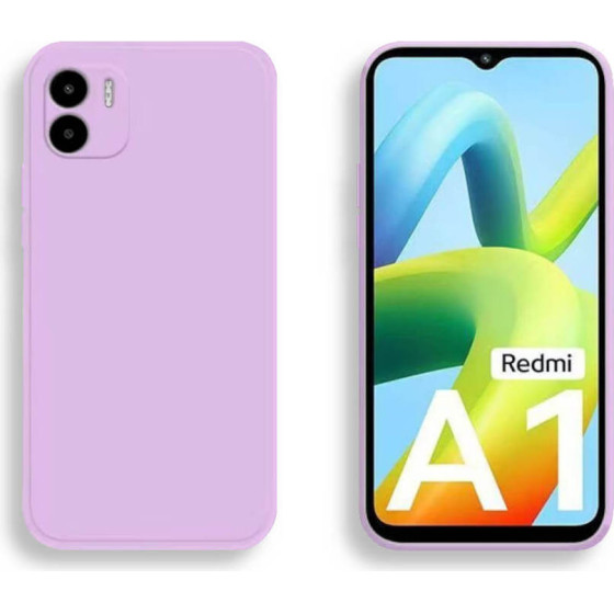 Bodycell Square Liquid Silicon Case Xiaomi Redmi A1/A2 Light Violet - (BS-00047)