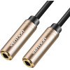 Vention 3.5mm Female To Female Audio Extension Cable 0.3M Red Metal Type - (BFABY)