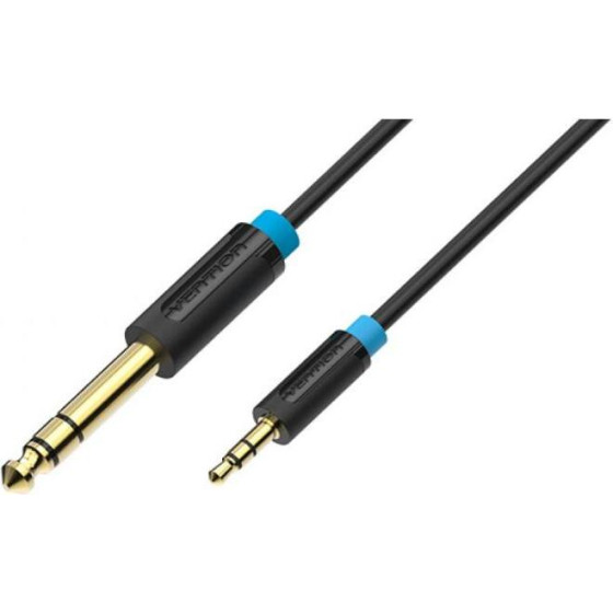 Vention 3.5mm Male To 6.5mm Male Audio Cable 2M Black - (BABBH)