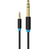 Vention 3.5mm Male To 6.5mm Male Audio Cable 3M Black - (BABBI)