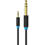 Vention 3.5mm Male To 6.5mm Male Audio Cable 3M Black - (BABBI)