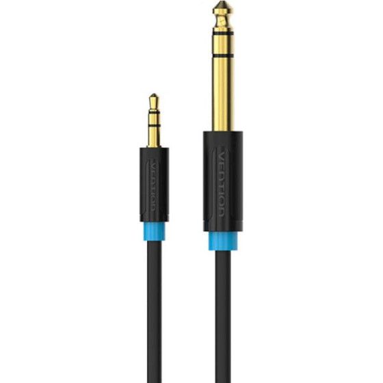 Vention 3.5mm Male To 6.5mm Male Audio Cable 3M Black - (BABBI)