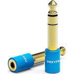 Vention 6.5mm Male To 3.5mm Female Audio Adapter Blue - (VAB-S01-L)