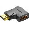 Vention Hdmi 270� Male To Female Vertical Flat Adapter Black - (AIQB0)