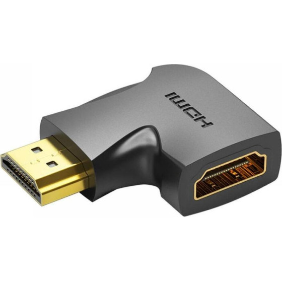 Vention Hdmi 270� Male To Female Vertical Flat Adapter Black - (AIQB0)