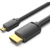 Vention Micro Hdmi To Hdmi 4K Hd Cable 1.5M Black - (AGIBG)