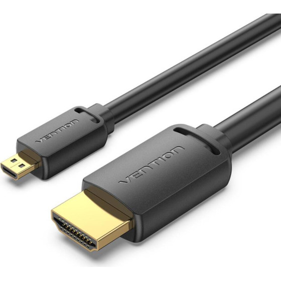 Vention Micro Hdmi To Hdmi 4K Hd Cable 1.5M Black - (AGIBG)