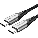 Vention Nylon Braided Type-C To Type-C 3A/Pd 60W Cable 1.5M Gray Aluminum Alloy Type - (TADHG)