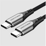 Vention Nylon Braided Type-C To Type-C 3A/Pd 60W Cable 1M Gray Aluminum Alloy Type - (TADHF)