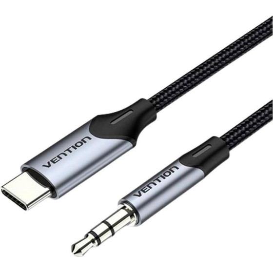 Vention Type-C Male To 3.5mm Male Cable 1.5M Gray Aluminum Alloy Type - (BGKHG)