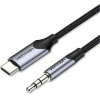 Vention Type-C Male To 3.5mm Male Cable 1M Gray Aluminum Alloy Type - (BGKHF)