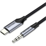 Vention Type-C Male To 3.5mm Male Cable 1M Gray Aluminum Alloy Type - (BGKHF)
