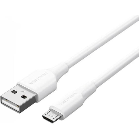 Vention Usb 2.0 A Male To Micro B Male 2A Cable 3M White - (CTIWI)