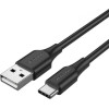 Vention Usb 2.0 A Male To Type-C Male 3A Cable 2M Black - (CTHBH)