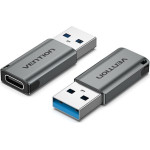 Vention Usb 3.0 Male To Type-C Female Adapter Gray Aluminum Alloy Type - (CDPH0)