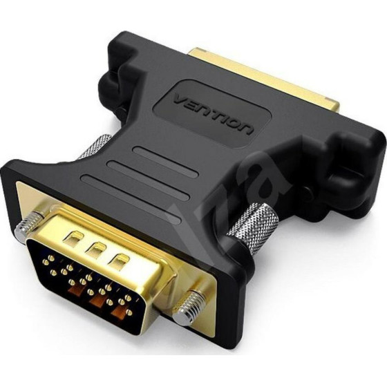 Vention Vga Male To Female Adapter Black - (DDFB0)