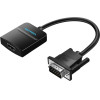 Vention Vga To Hdmi Converter With Female Micro Usb And Audio Port 0.15M Black - (ACNBB)