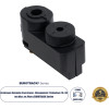 GloboStar 2L-Eurotrack ���������� �������� ���������� - ����������� 2 �������� ��� ���� ��� ����� Eurotrack Ac 220-240V IP20 �7 x �3 x �4cm - Eurotrack System 1L+1N - ������������� - ����� - 5 ������ ������� - (60857)