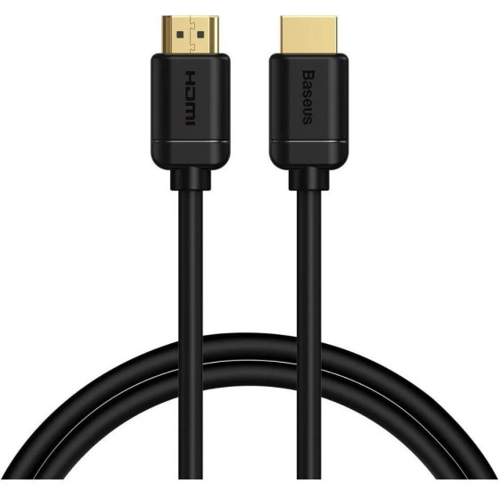 Baseus 2x Hdmi 2.0 4K 60Hz Cable 3D Hdr 18GBps 2m Black - (CAKGQ-B01)