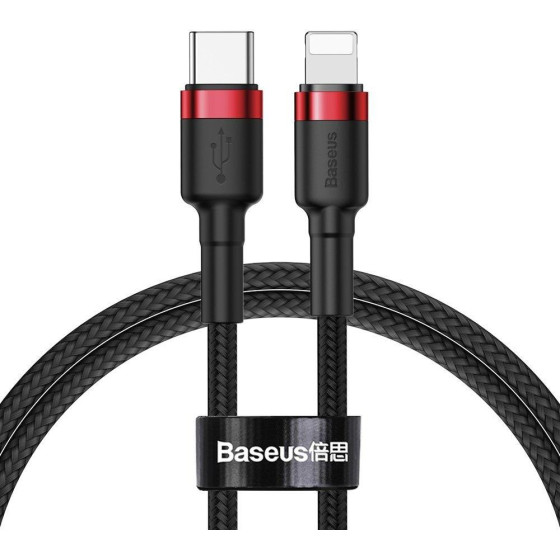 Baseus Cafule Lightning Braided USB-C To Lightning Cable 18W ������� 1m - (CATLKLF-91)