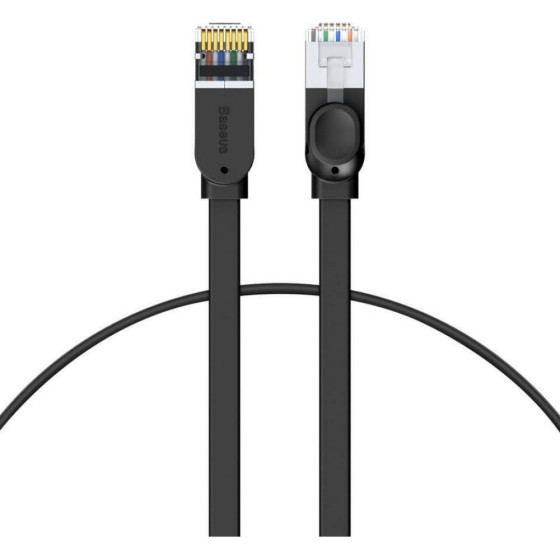 Baseus Cat 6 Utp Ethernet Rj45 Cable Flat 0,5m Black - (PCWL-A01)