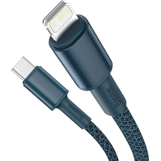 Baseus High Density Braided Cable Type-C To Lightning, PD, 20W, 1m (blue) - (CATLGD-03)