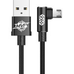 Baseus Mvp Elbow Cable Usb To Micro Usb 2a 1m - Black - (CAMMVP-B01)