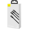Baseus Rapid Series 3-in-1 Cable USB-C For M+L+T 20W 1.5m Black - (CAMLT-SC01)