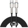 Baseus USB-C Cable For Lightning Cafule, PD, 20W, 2m (black) - (CATLJK-B01)