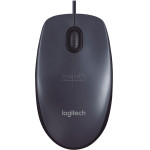 Logitech M100 Optical Mouse (Gray, Wired) - (910-005003)