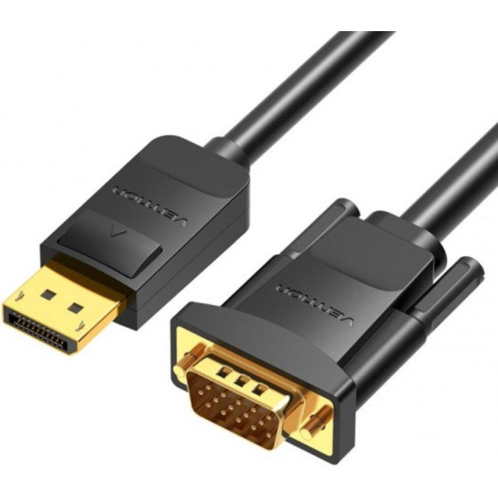 Vention Displayport To Vga Cable 5M Black - (HBLBJ)