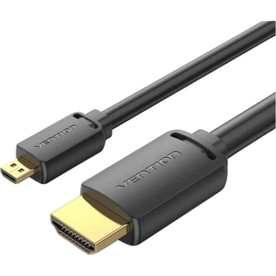Vention Micro Hdmi To Hdmi 4K Hd Cable 3M Black - (AGIBI)