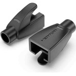 Vention RJ45 Strain Relief Boots Black Pvc Type 50-Pack - (IODB0-50)