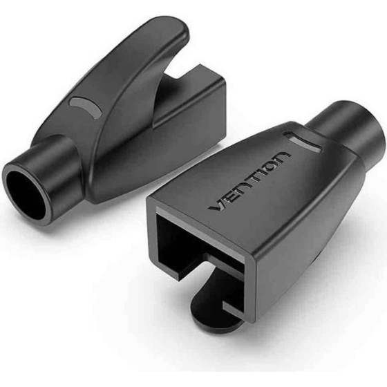 Vention RJ45 Strain Relief Boots Black Pvc Type 50-Pack - (IODB0-50)