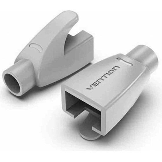 Vention RJ45 Strain Relief Boots Milky Gray Pvc Type 50-Pack - (IODM0-50)
