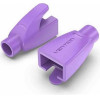Vention RJ45 Strain Relief Boots Purple Pvc Type 100-Pack - (IODV0-100)