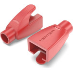 Vention RJ45 Strain Relief Boots Red Pvc Type 100-Pack - (IODR0-100)