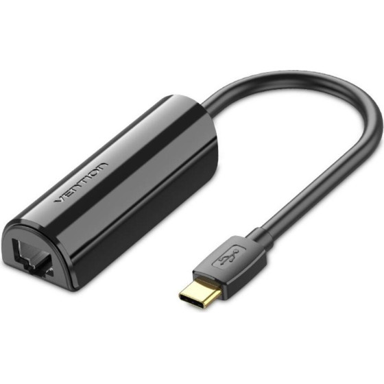 Vention Type-C To Ethernet Adapter 0.15M Black - (CFABB)