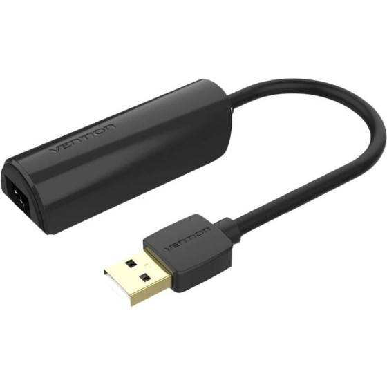 Vention Usb 2.0 To 100MBps Ethernet Adapter Abs Type Black 0.15M - (CEGBB)