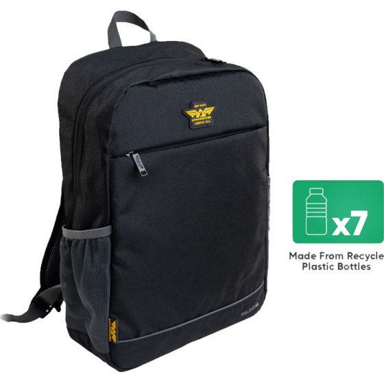 Armaggeddon 15.6 Laptop Eco Backpack GREY-Black - (RELOAD7-GBK)
