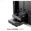 Armaggeddon Gaming Pc Case Dual Chamber With 3 Argb Fans Tritron 2 Black - (TRITRON2-B)