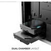 Armaggeddon Gaming Pc Case Dual Chamber With 3 Argb Fans Tritron 3 Black - (TRITRON3-B)